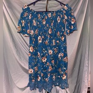Off-the shoulder floral sundress